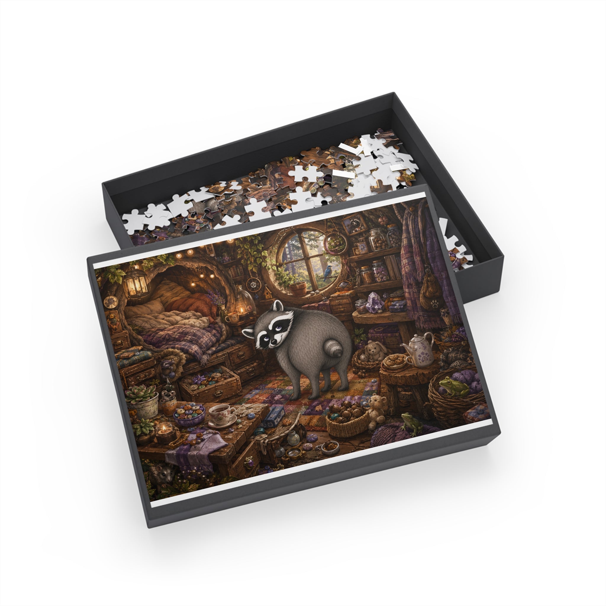 Jimothy’s Cozy Woodland Hideaway Jigsaw Puzzle (96/252/500/1000 pcs)
