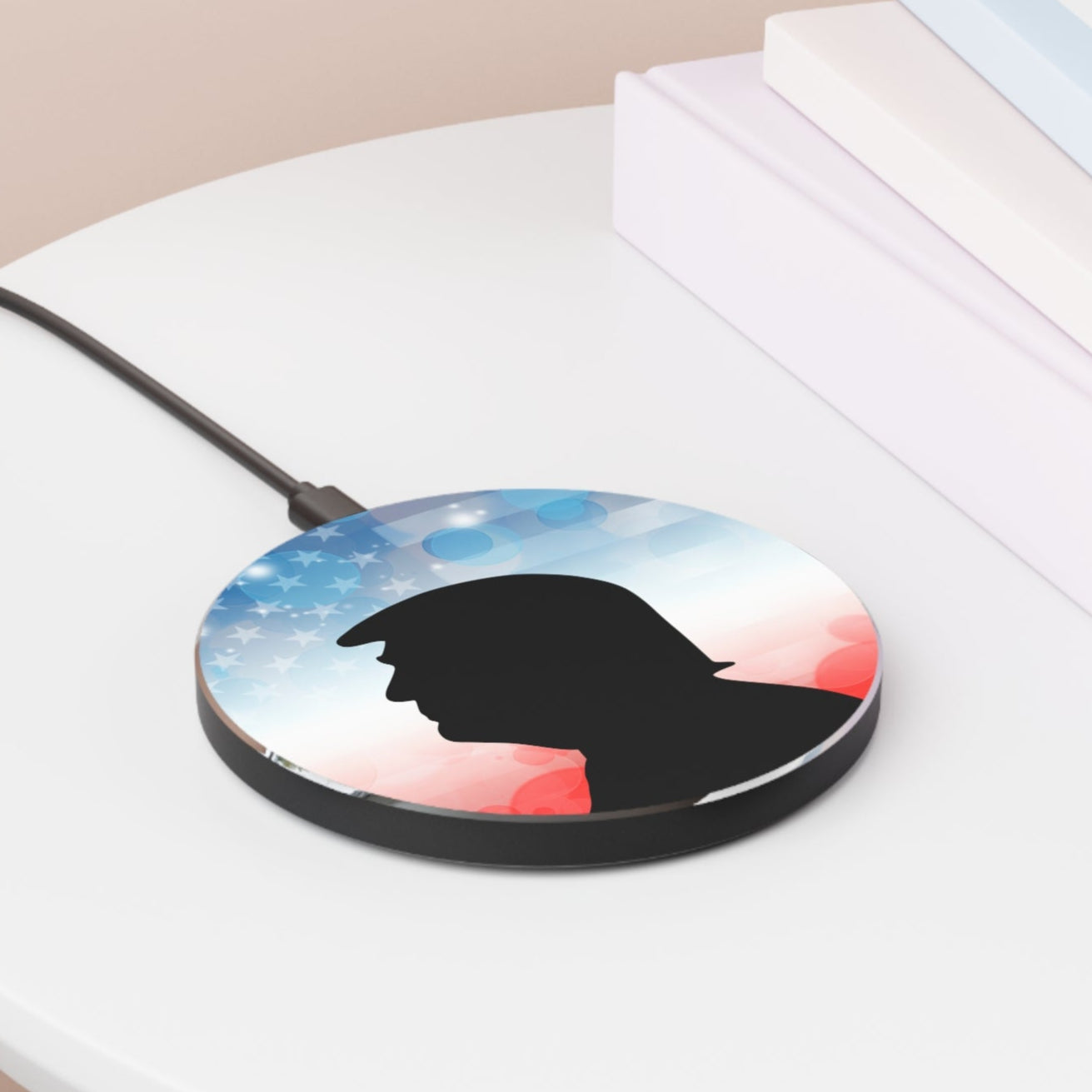 Fast Wireless Charger with Patriotic Design - Ideal for Trump Supporters
