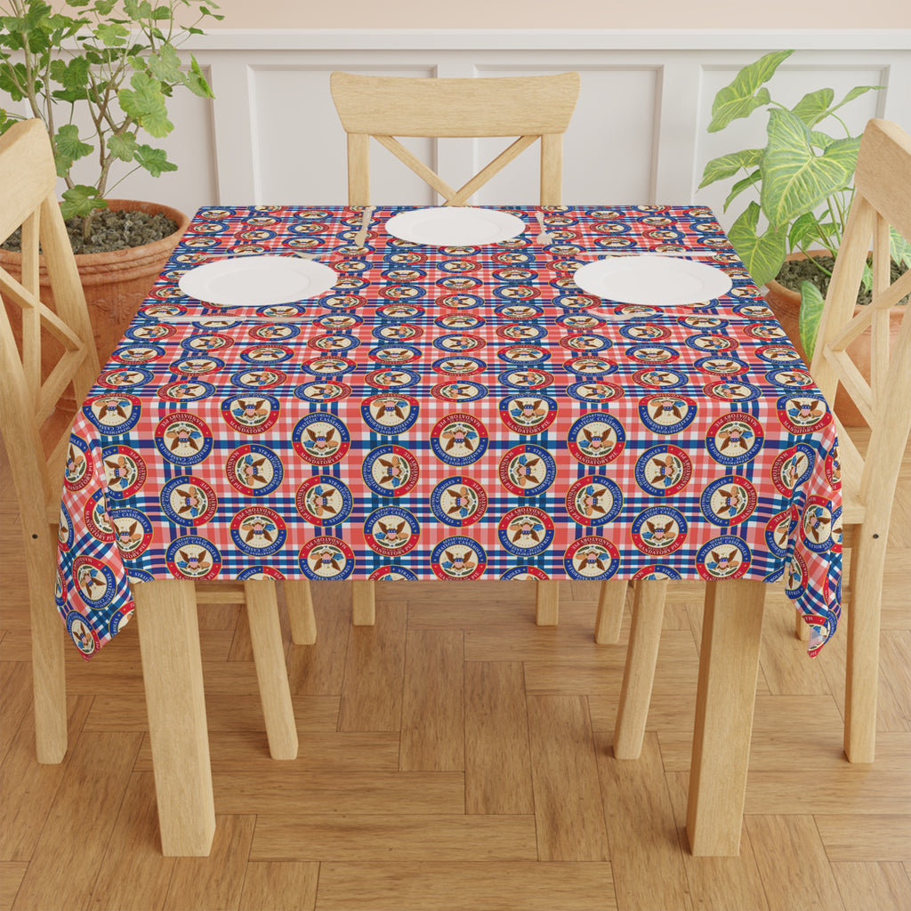 Department of Strategic Casseroles Tablecloth | Faux Government Picnic Table Cover