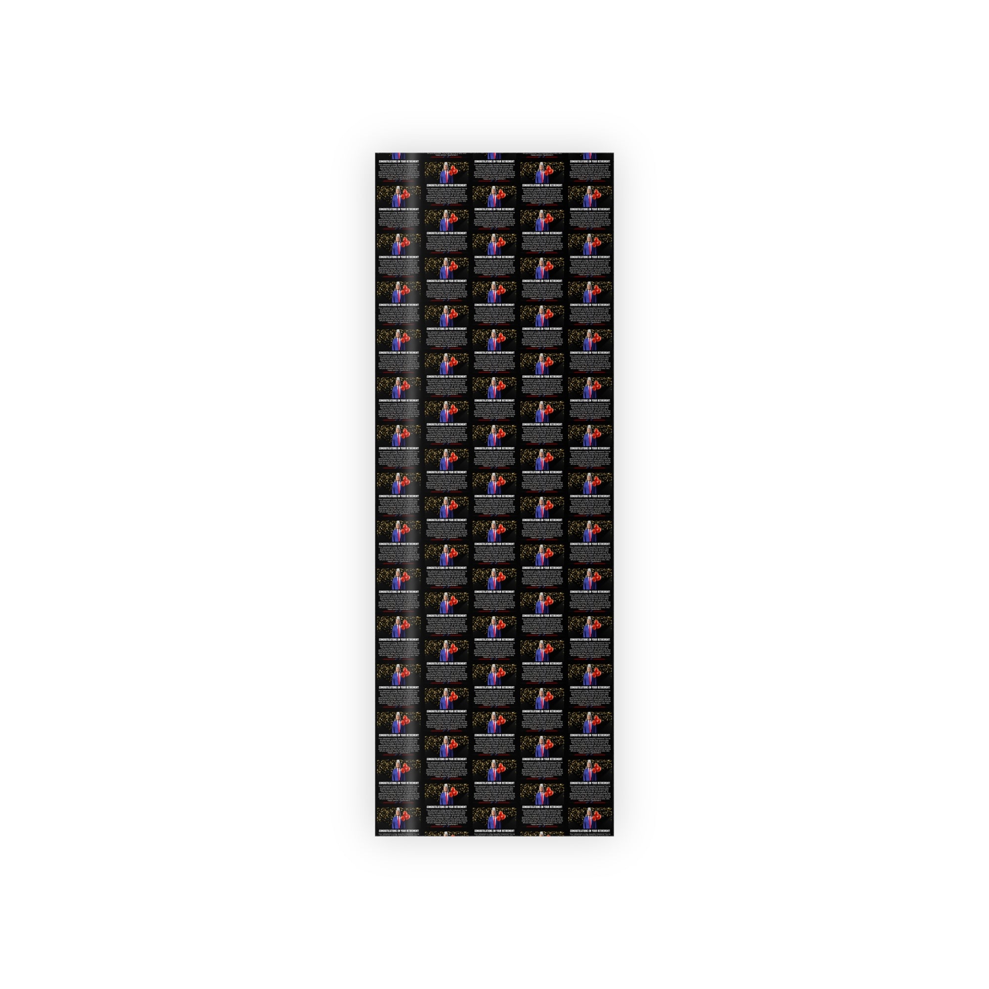 Trump Retirement Gift Wrapping Paper Rolls, 1pc