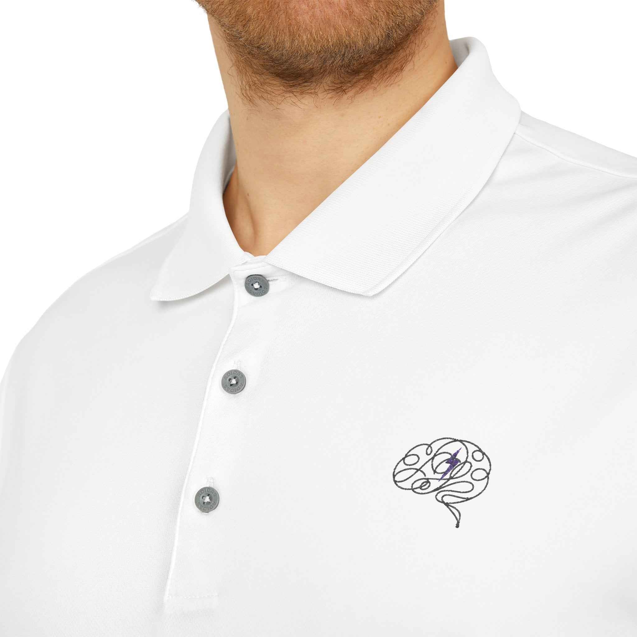 Brain Static Performance Polo | Epilepsy Awareness adidas® Polo