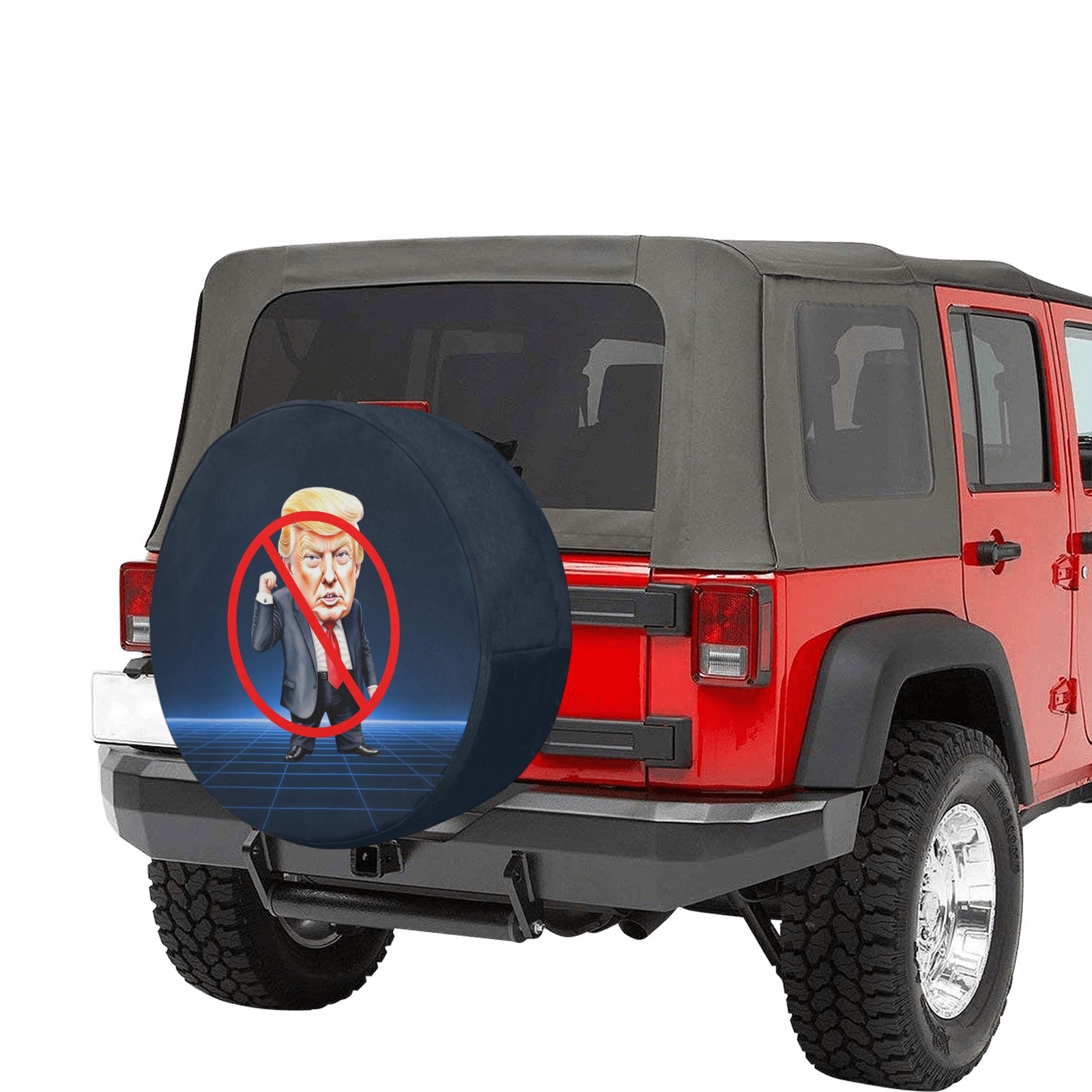 Anti-Trump Spare Tire Cover (Large)(17")