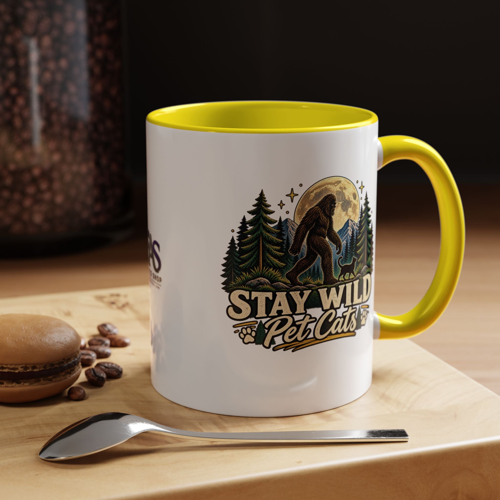 Stay Wild Pet Cats Sasquatch Accent Mug