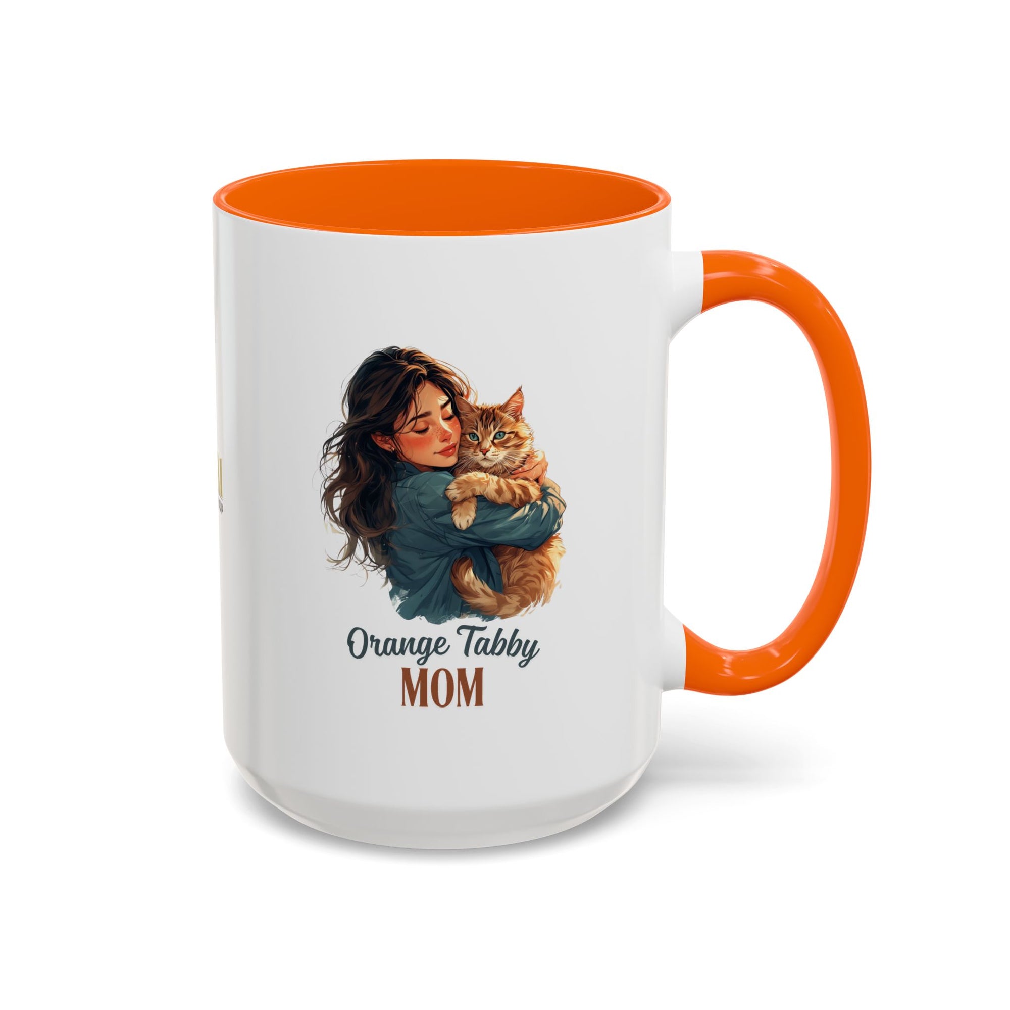 Charming Orange Tabby Mom Coffee Mug – Perfect Gift for Cat Lovers