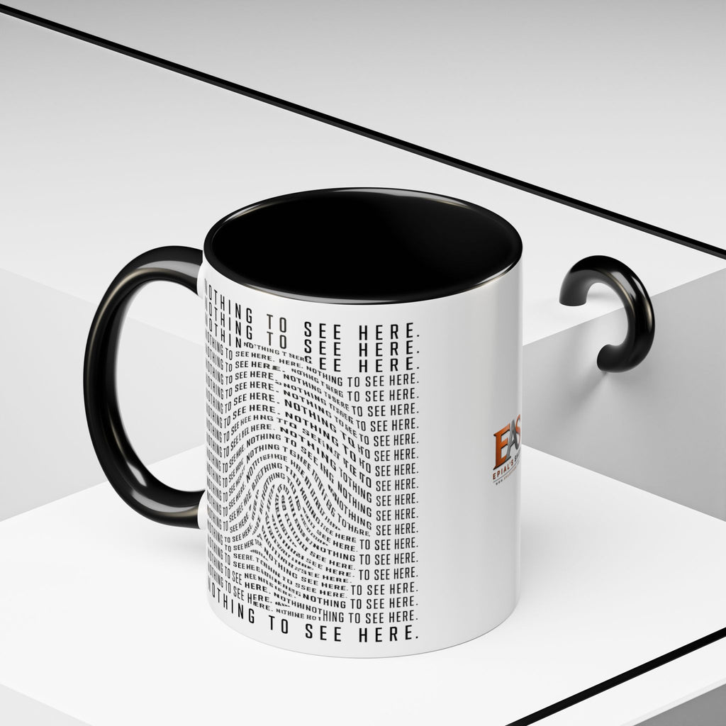 Nothing to See Here Mug | Hidden Fingerprint True Crime & Social Media Coffee Cup (11/15oz)