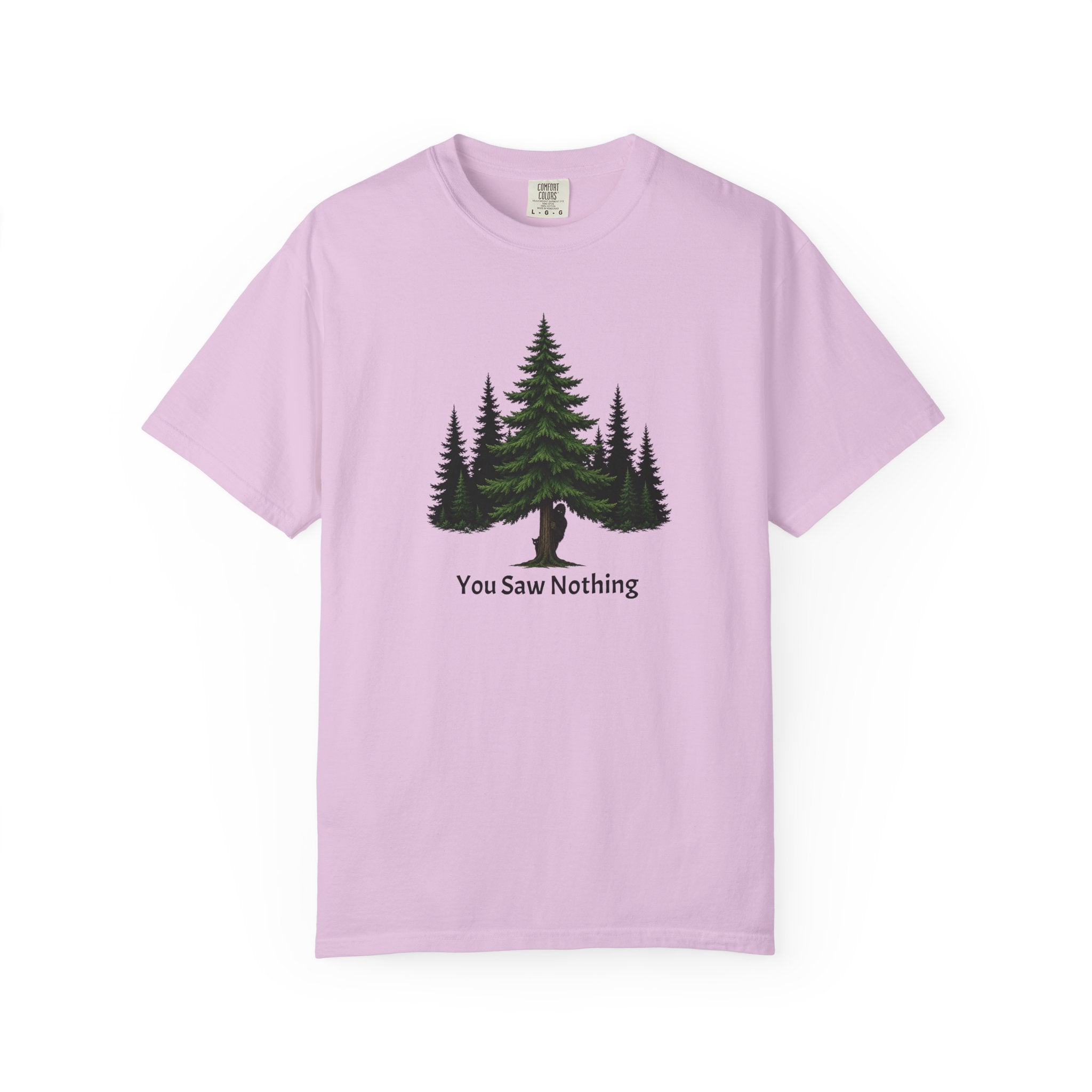 You Saw Nothing Bigfoot & Cat Garment-Dyed T-Shirt