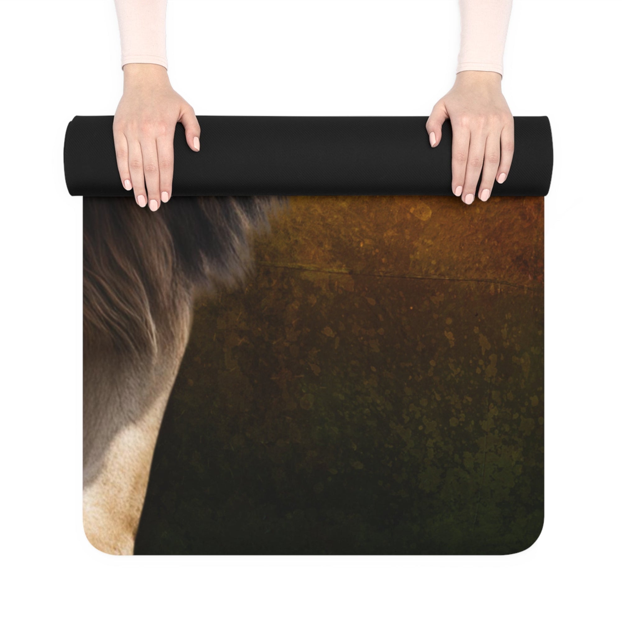 Lion Design Rubber Yoga Mat - Non-Slip, Perfect for Yoga Enthusiasts Printify