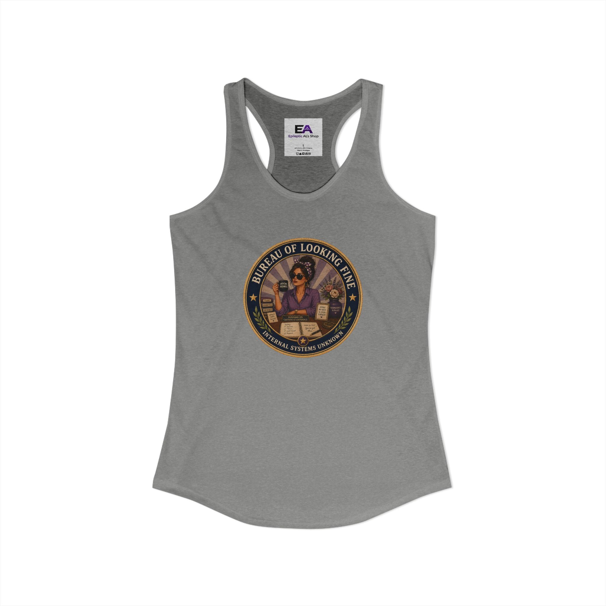 Bureau of Looking Fine Women's Racerback Tank Top – Internal Systems Unknown