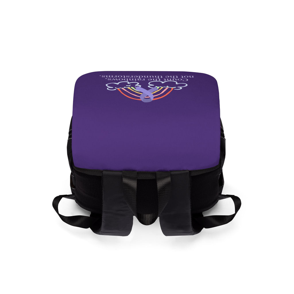 Count the Rainbows Shoulder Backpack - Epilepsy Awareness