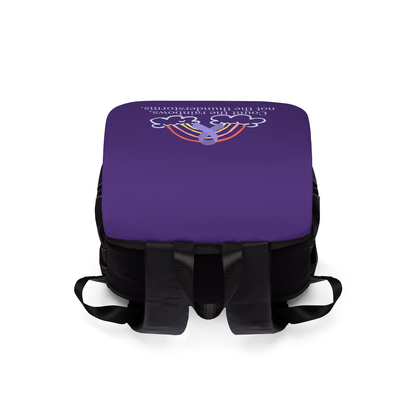 Count the Rainbows Shoulder Backpack - Epilepsy Awareness