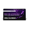 What the Letters Hold – 2026 Epilepsy Awareness Desk Calendar