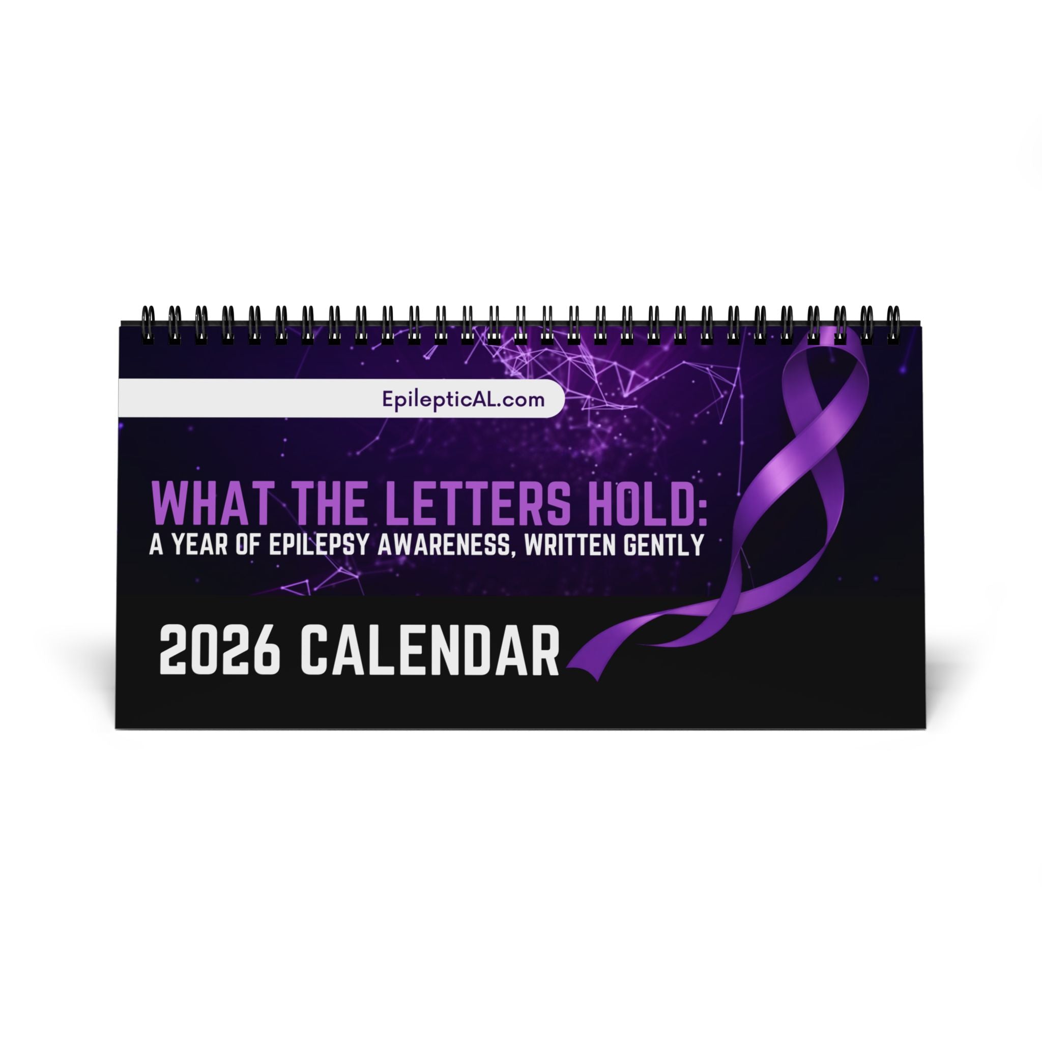 What the Letters Hold – 2026 Epilepsy Awareness Desk Calendar