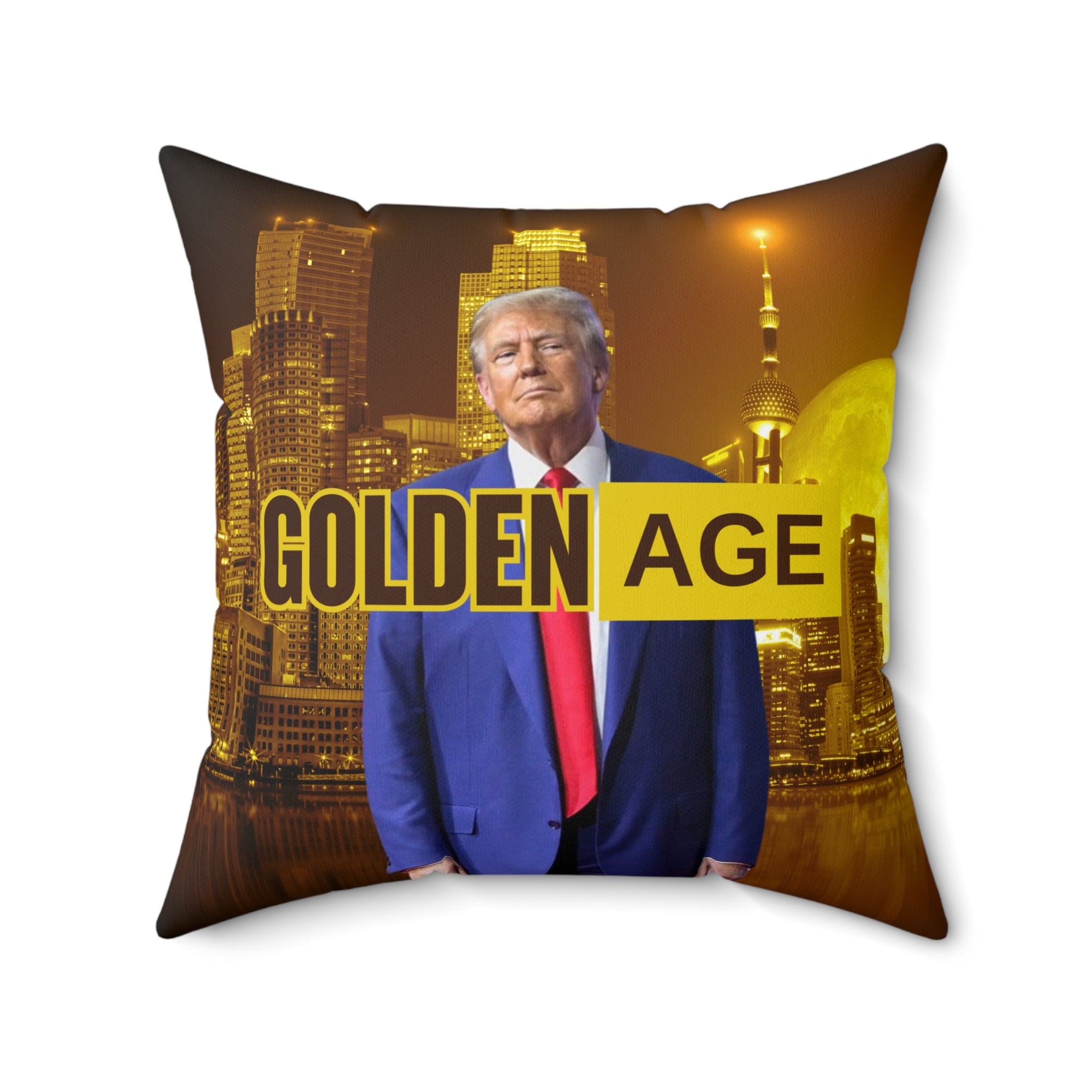 Trump Golden Age Spun Polyester Square Pillow