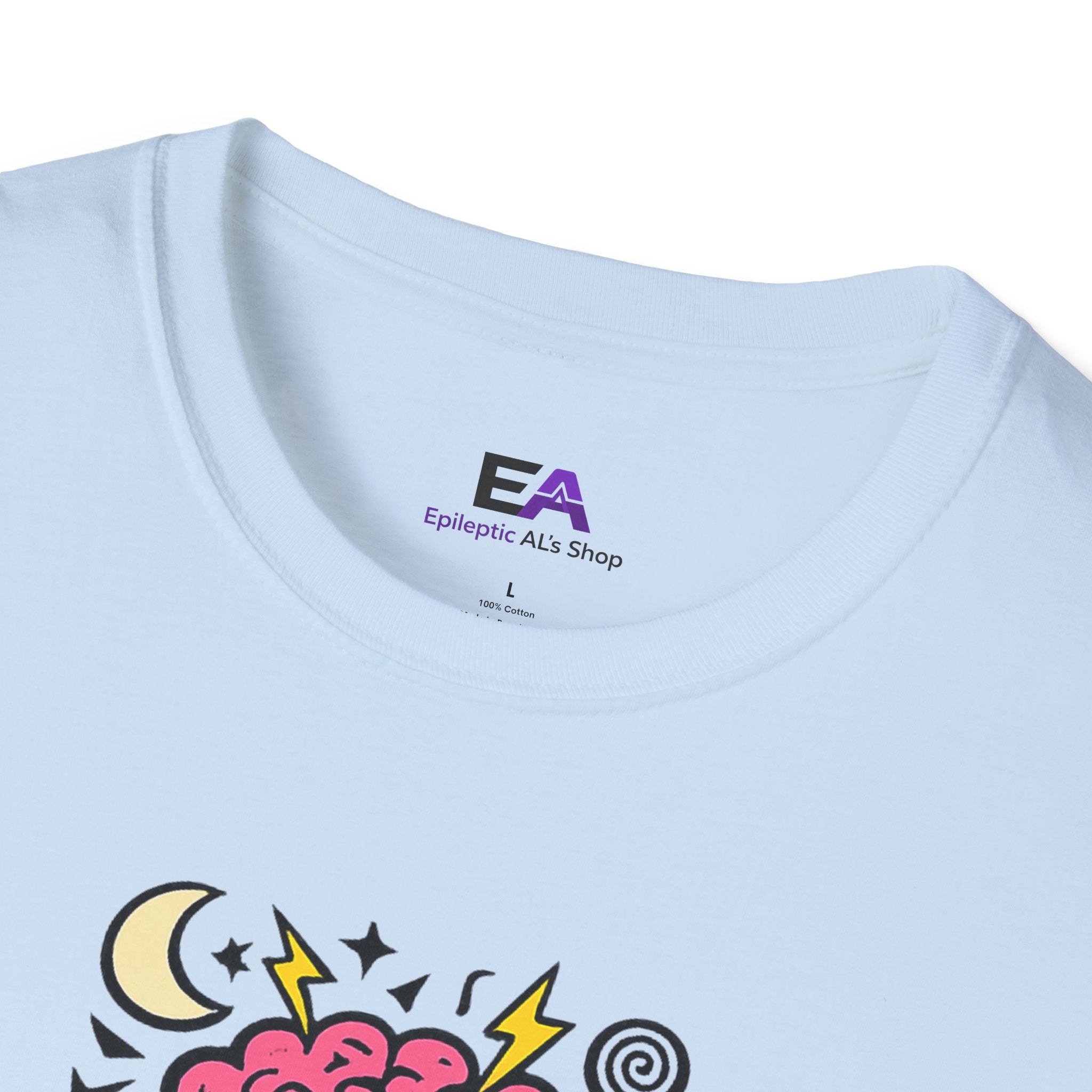 Chaos Upstairs Epilepsy Awareness T-Shirt | Funny Neurostrong Brain Graphic Tee