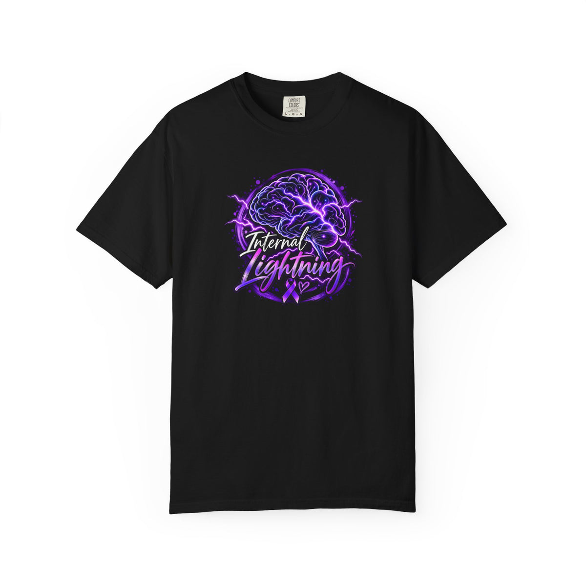 Internal Lightning Epilepsy Awareness Garment-Dyed T-Shirt