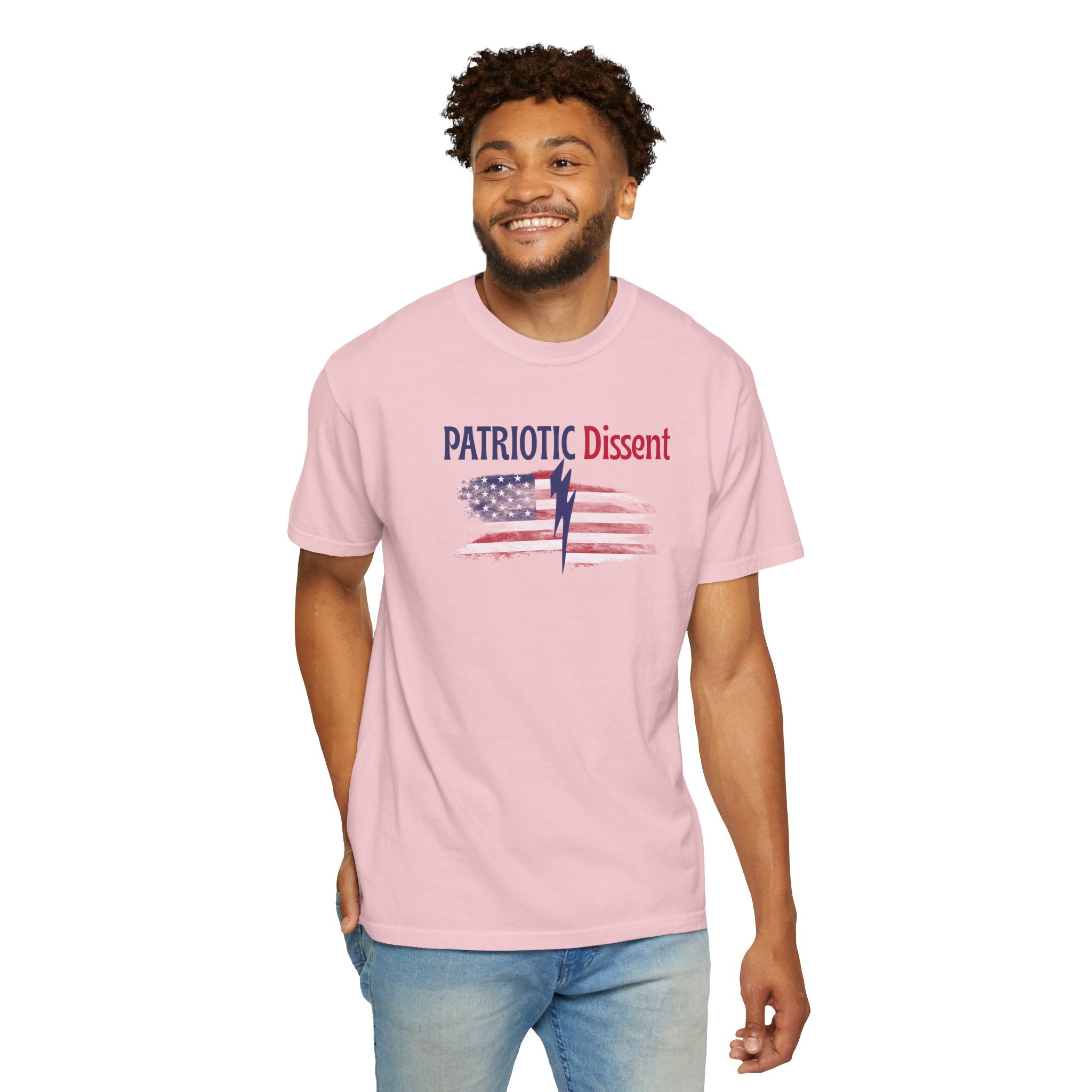 Patriotic Dissent Unisex T-Shirt – American Flag Statement Tee