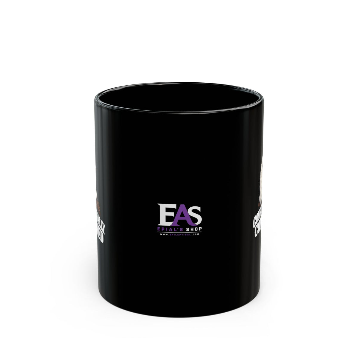 Constitutionally Concerned Black Ceramic Mug | Political Humor Coffee Cup | 11 oz & 15 oz