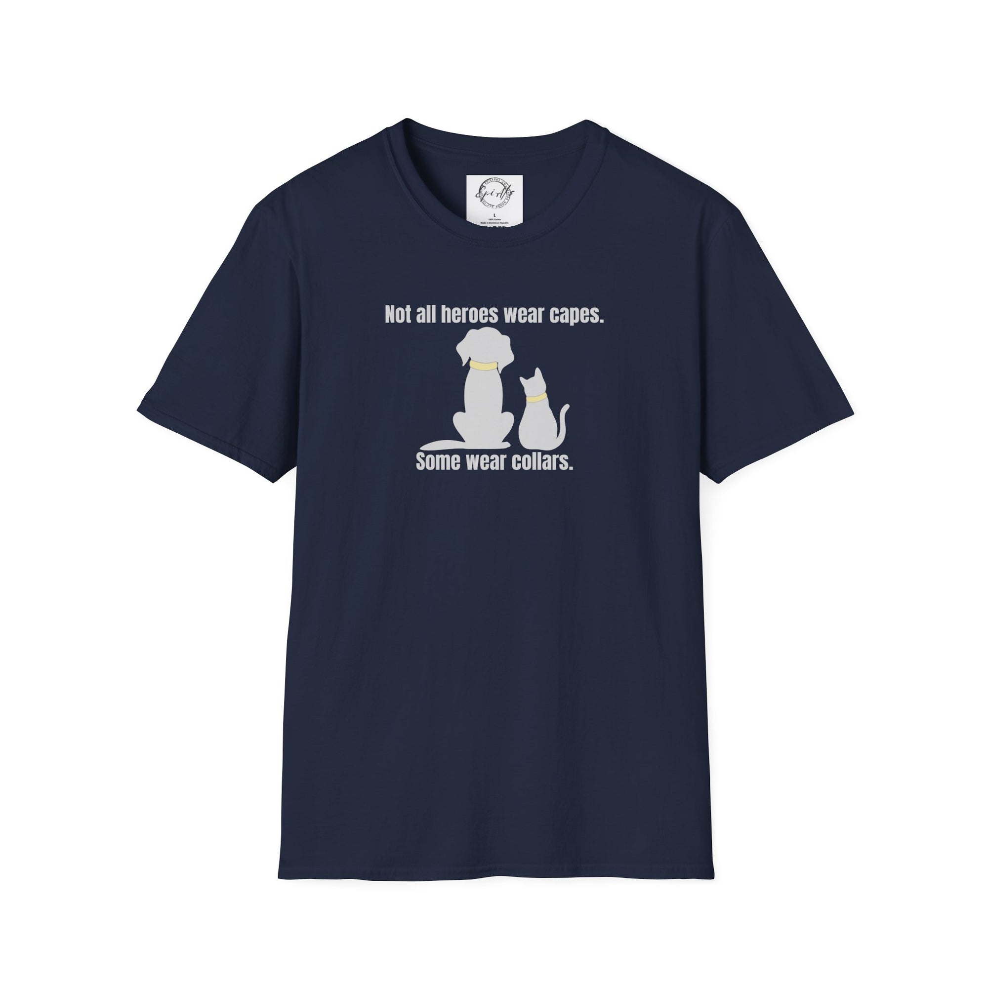Heroes in Collars Unisex Softstyle T - Shirt - T - Shirt - Epileptic Al’s Shop