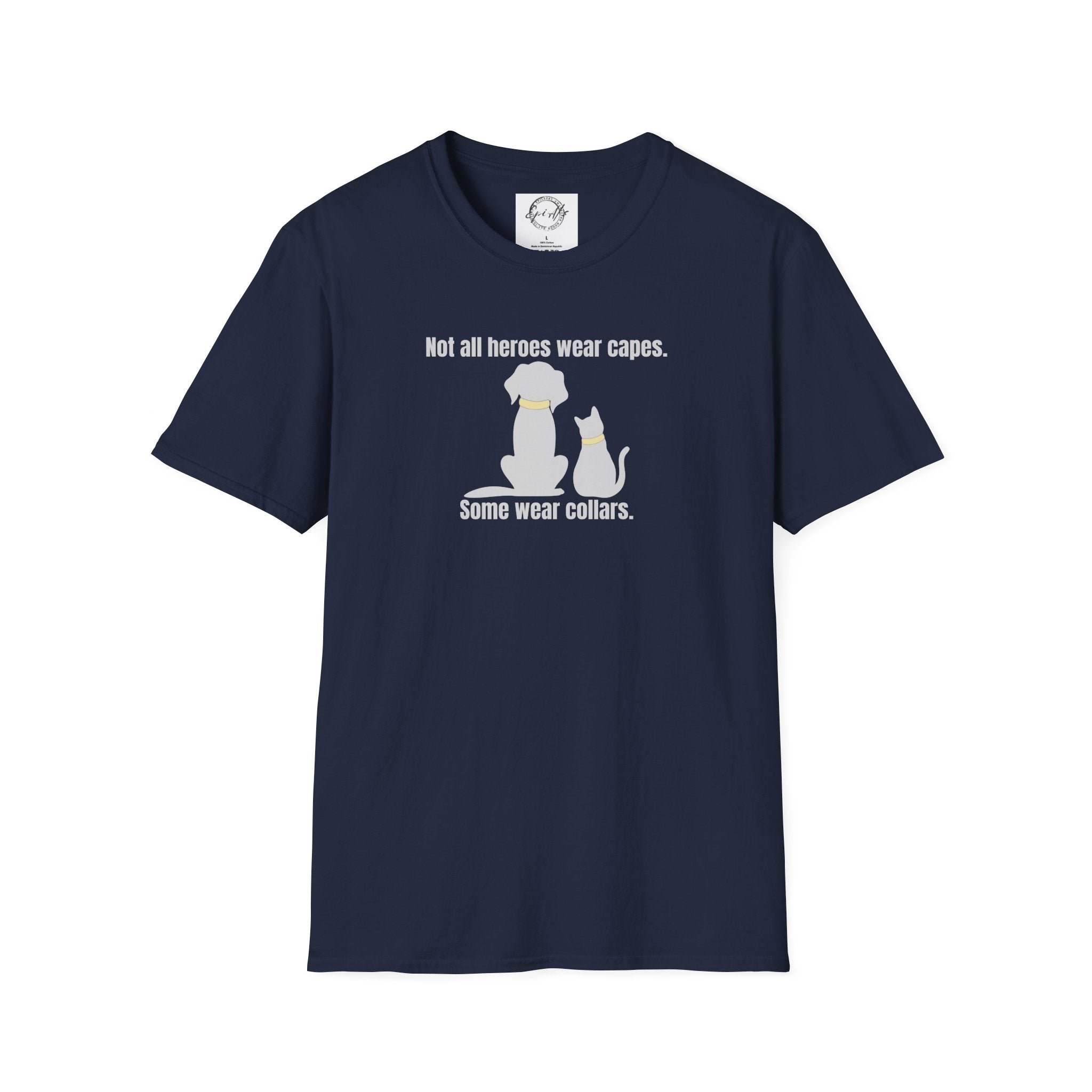 Heroes in Collars Unisex Softstyle T - Shirt - T - Shirt - Epileptic Al’s Shop