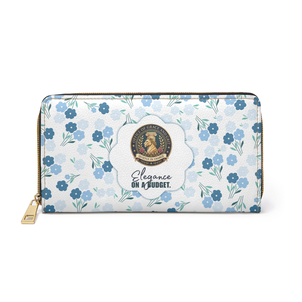 Office of Grace and Grit Floral Zipper Wallet