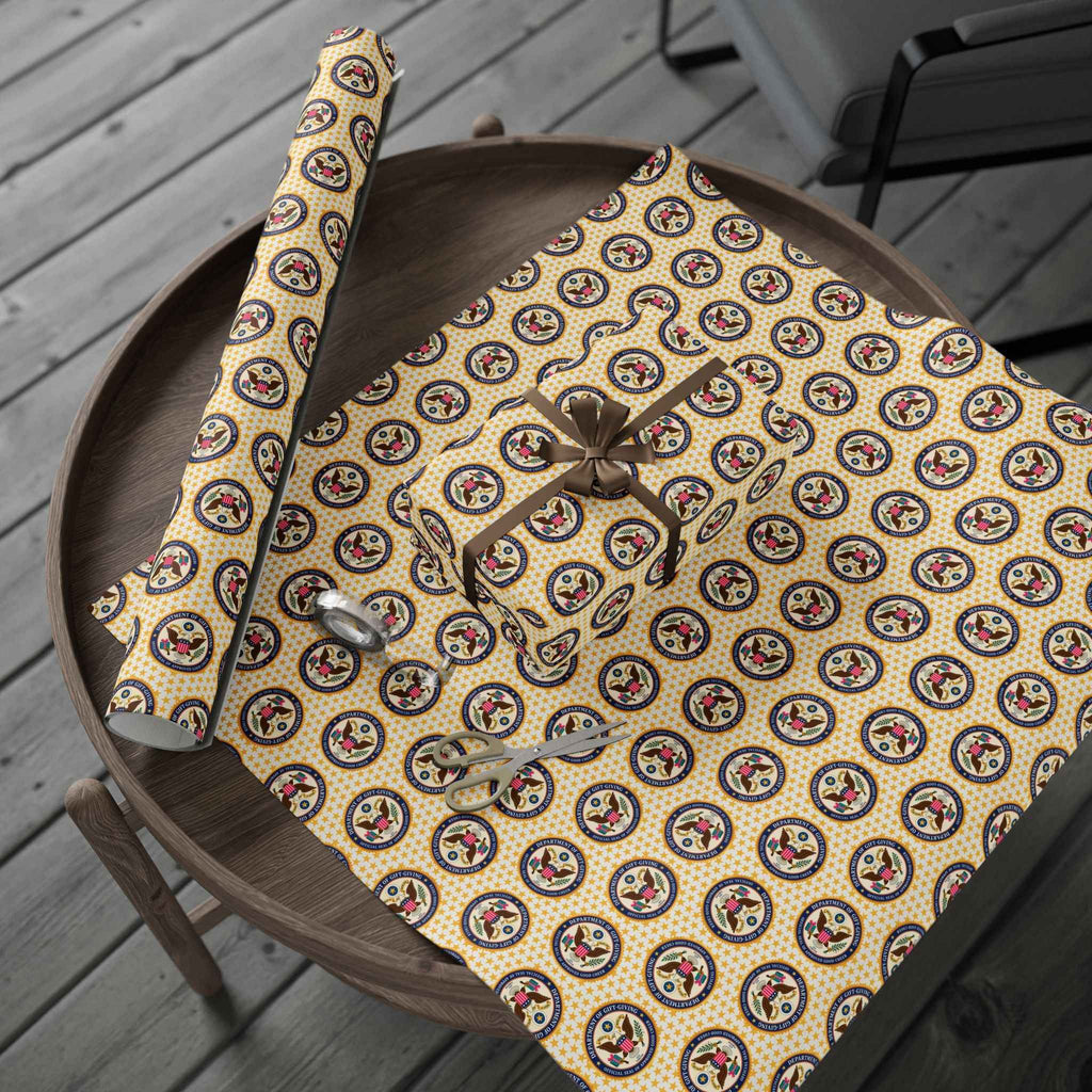 Department of Gift-Giving Wrapping Paper | Faux Government Seal Retro Gift Wrap