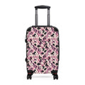Cat Lady Camo Hard-Shell Suitcase - Pink Abstract Cat Luggage for Women