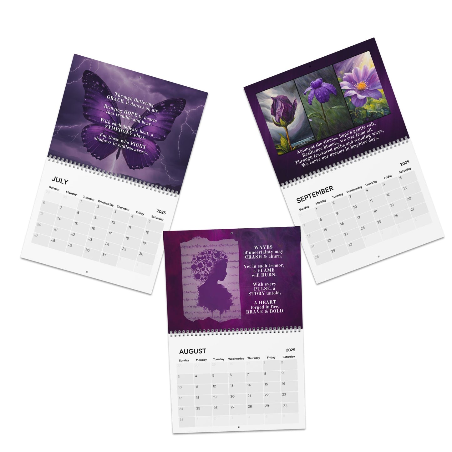 Epilepsy Art & Poetry Month-by-Month Calendar (2025)