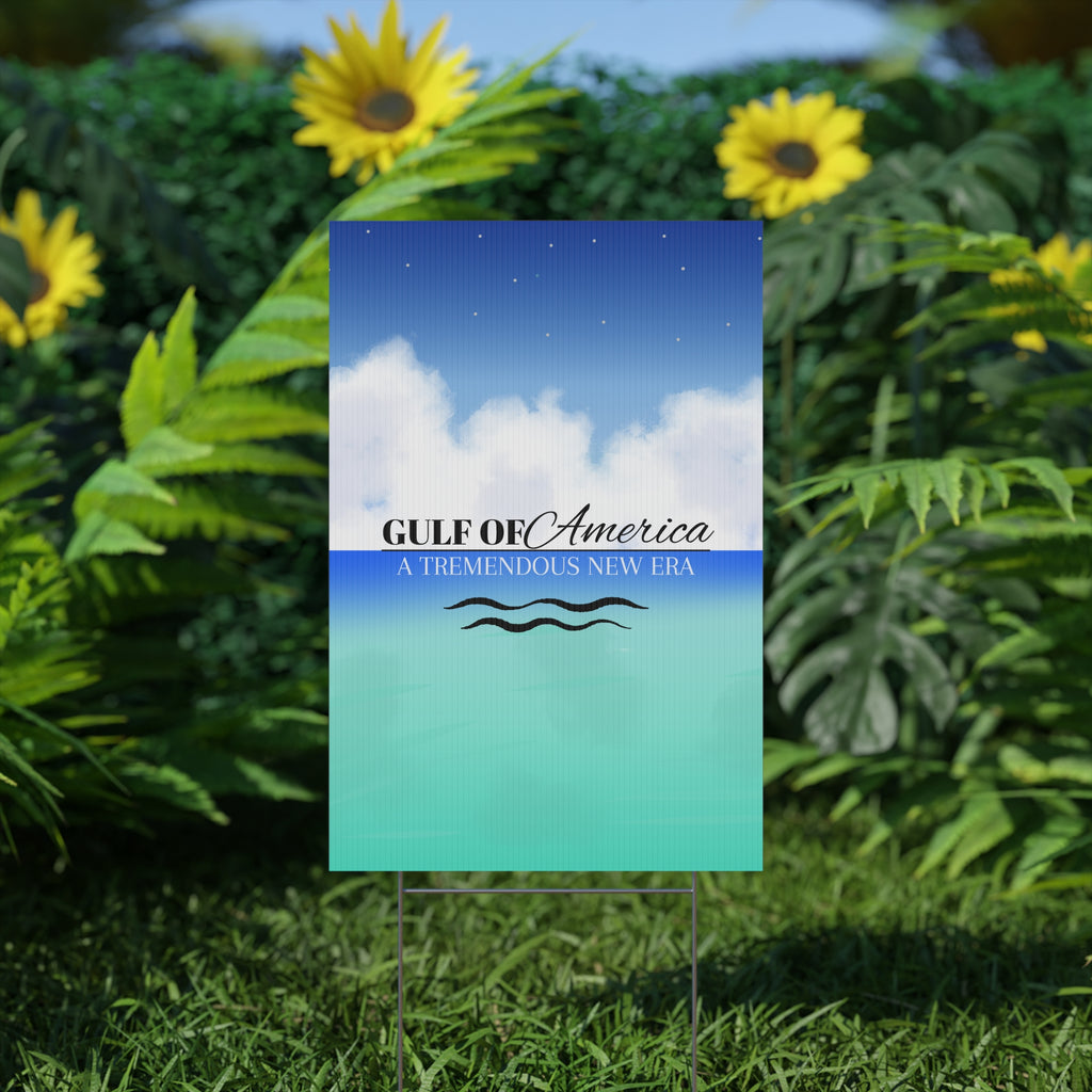 American Gulf Plastic Yard Sign