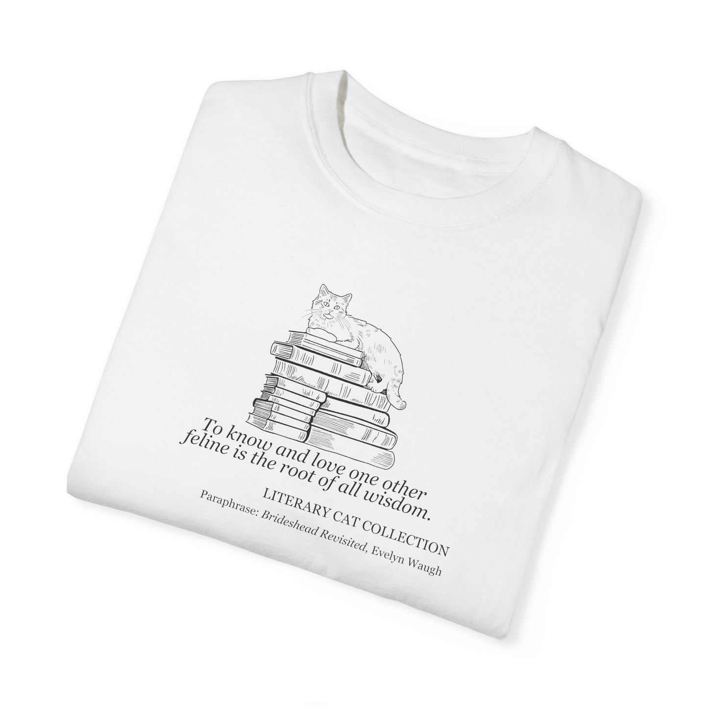 Literary Cat Unisex T-Shirt - Brideshead Revisited