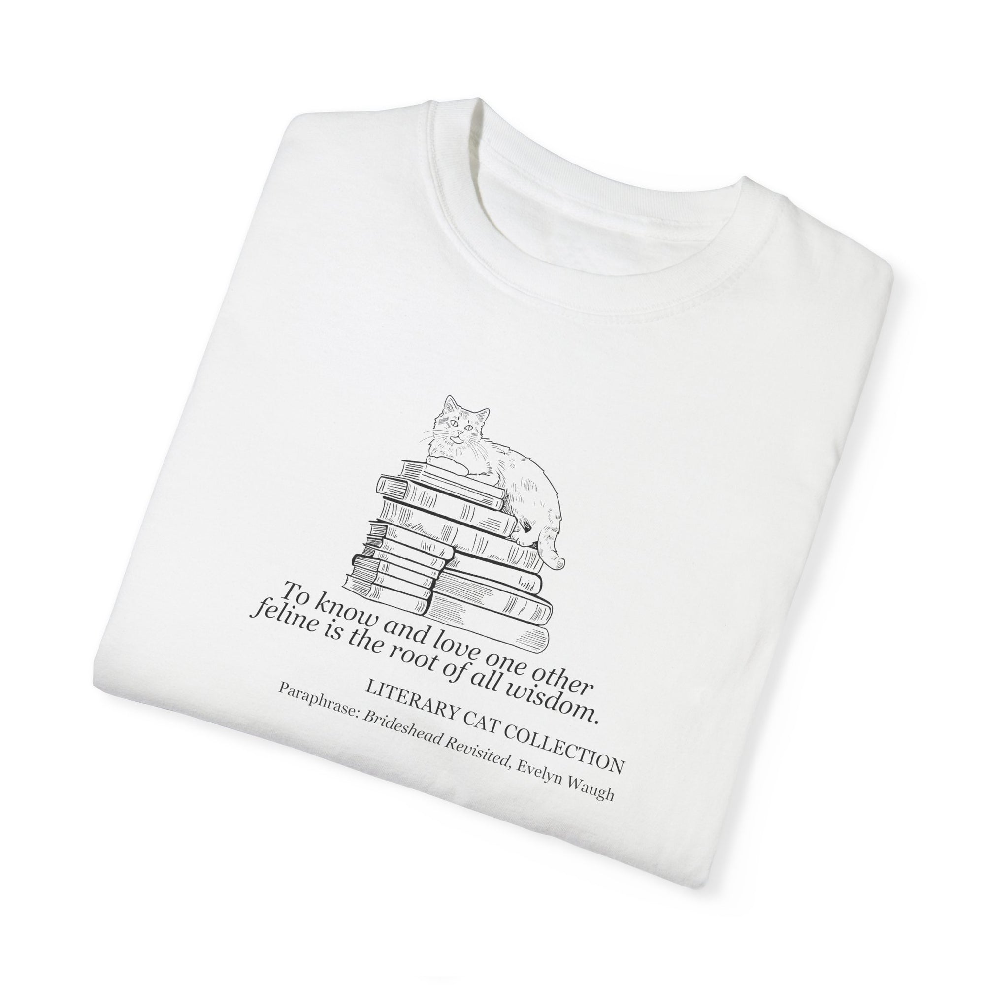 Literary Cat Unisex T-Shirt - Brideshead Revisited