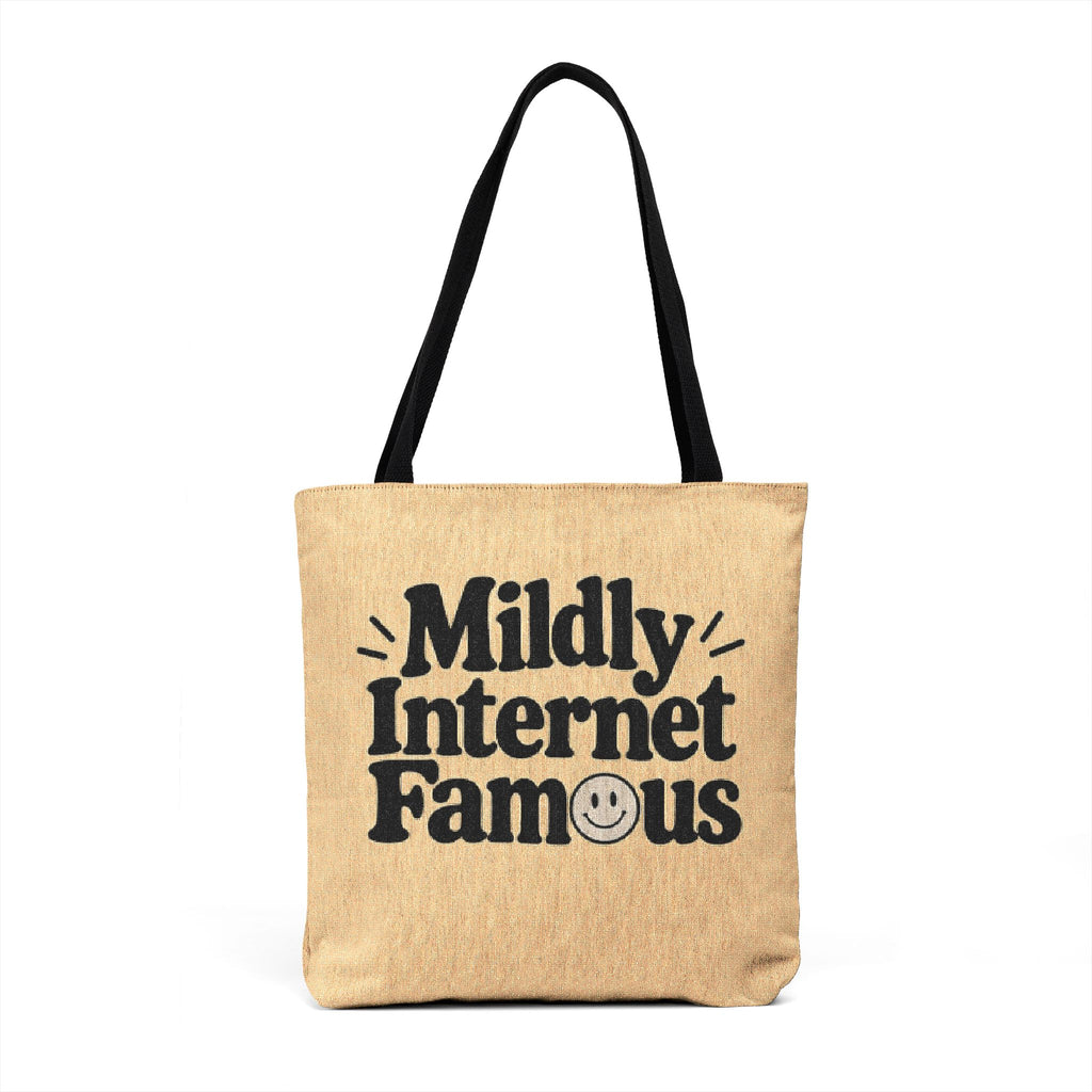 Mildly Internet Famous Woven Tote Bag | Funny Social Media & Creator Gift