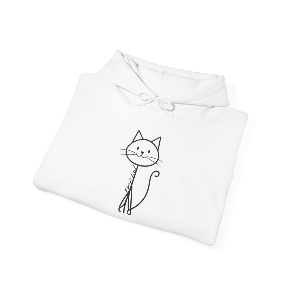 Cozy Stick Cat Lover Hoodie