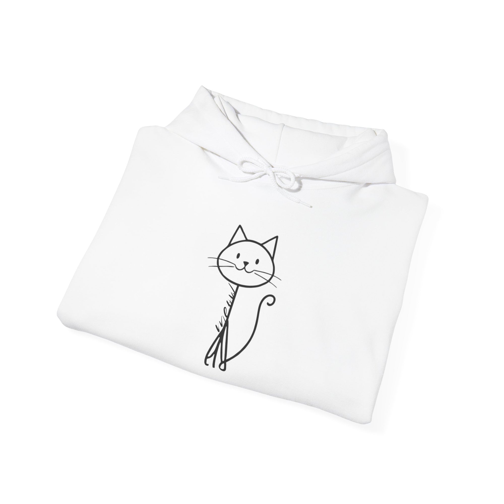 Cozy Stick Cat Lover Hoodie