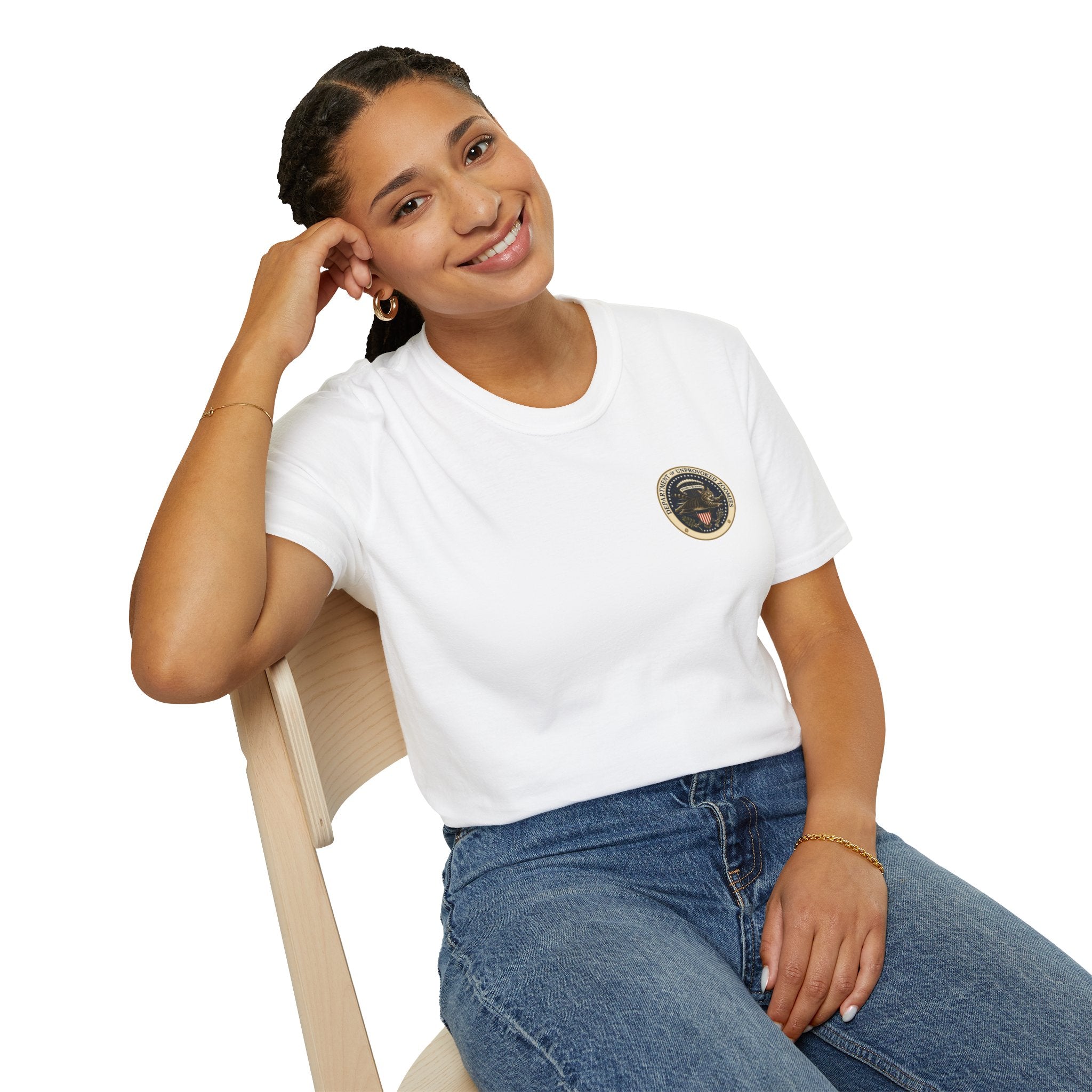 Department of Unprovoked Zoomies Cat T-Shirt | Faux Government Seal Tee