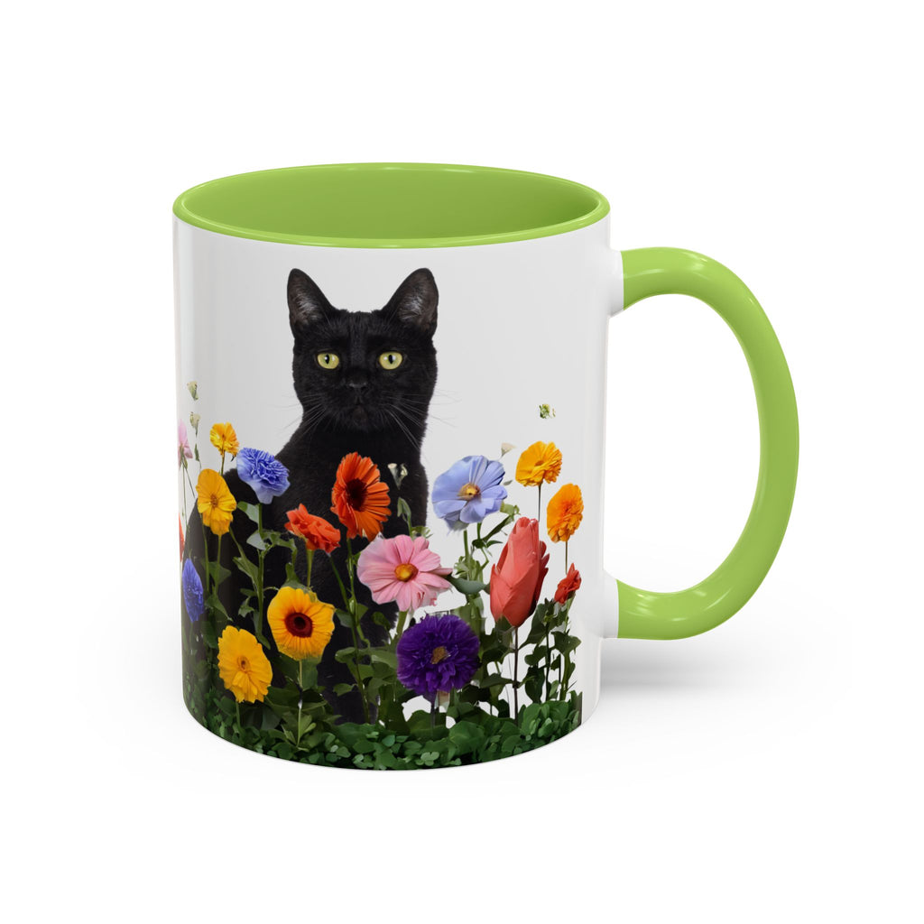 Floral Cats Coffee Mug - 11 oz/15 oz