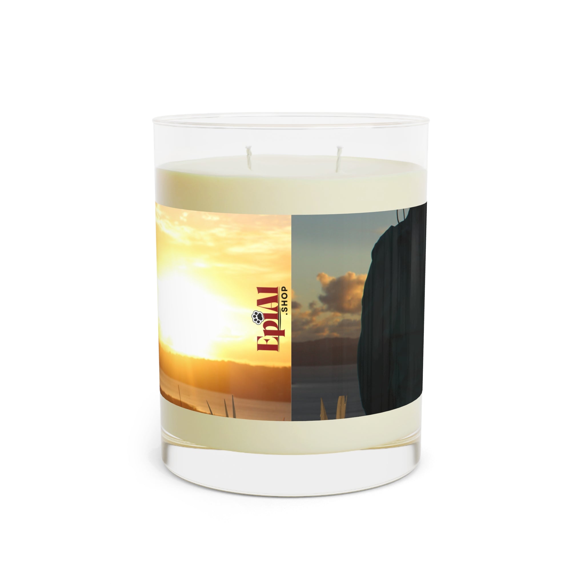 Photo depicting the ​Life Comes with Cats Scented Candle - Full Glass, 11oz from EpiAl's Shop.