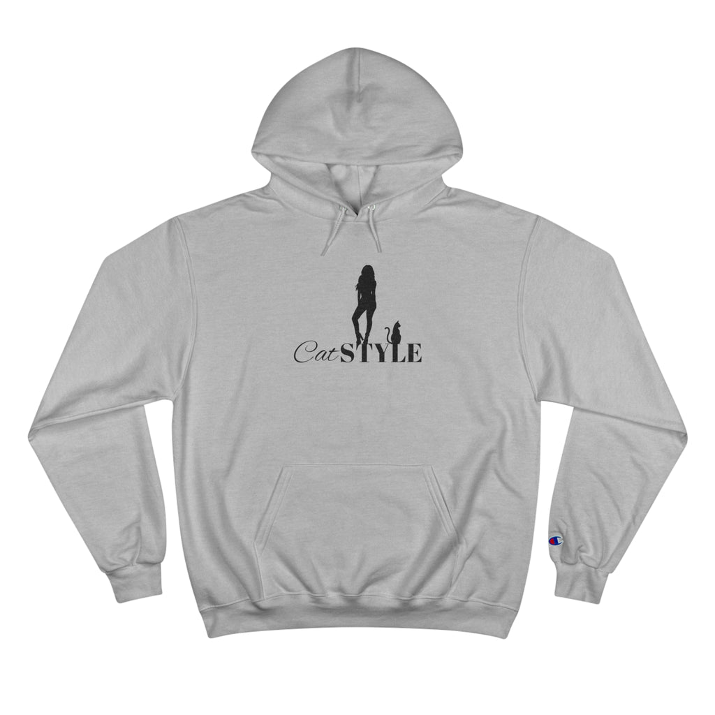 Cat Stylin' Champion Hoodie