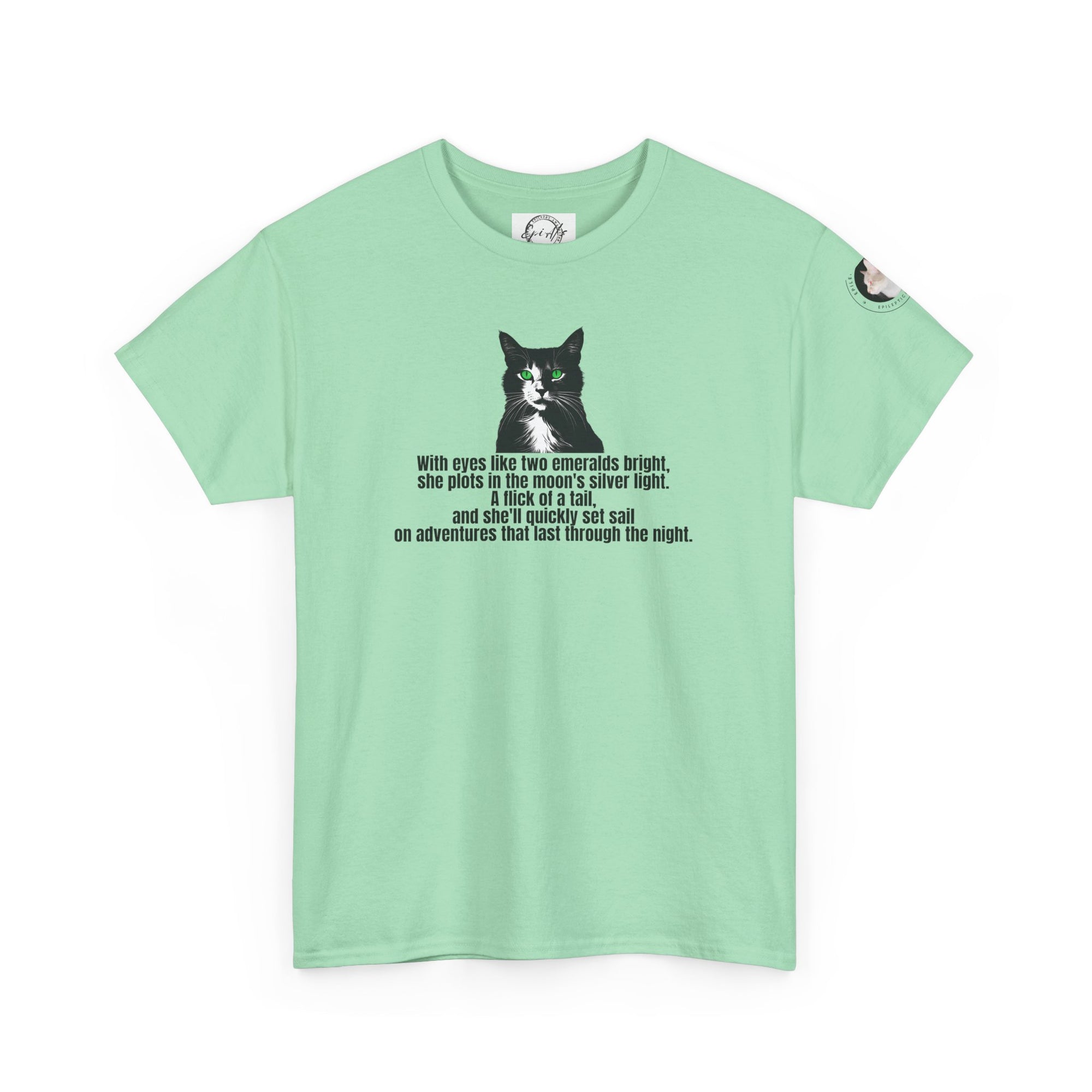 Emerald Eyed Mischief Unisex Heavy Cotton Tee