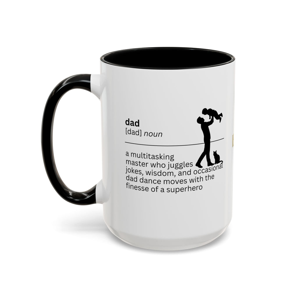 Dad Multitasking Accent Coffee Mug - Perfect Gift for Dads