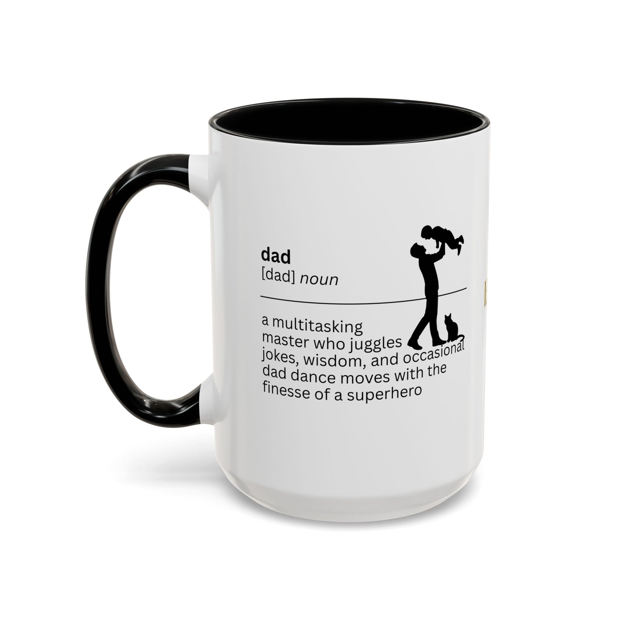 Dad Multitasking Accent Coffee Mug - Perfect Gift for Dads