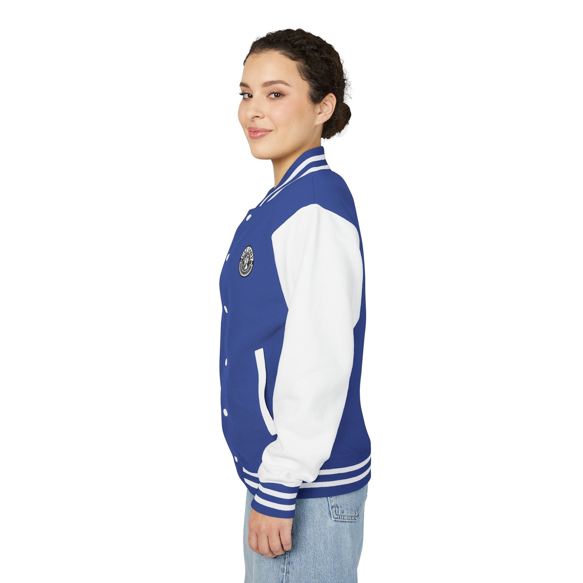 Cat Lady Extraordinaire Colorful Letterman Jacket