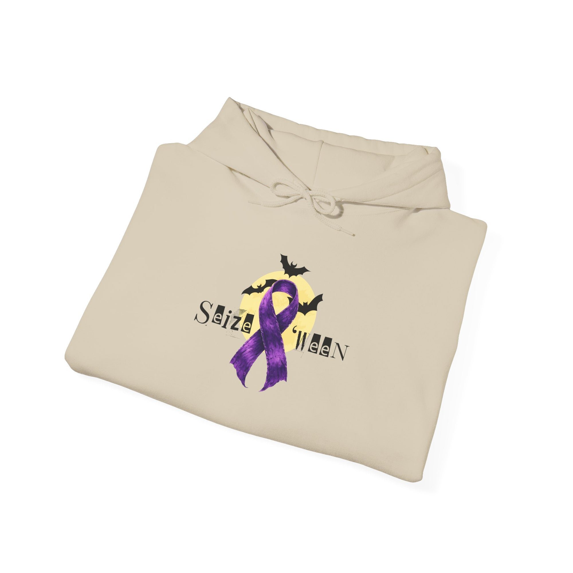 Cozy Halloween Purple Ribbon Hoodie