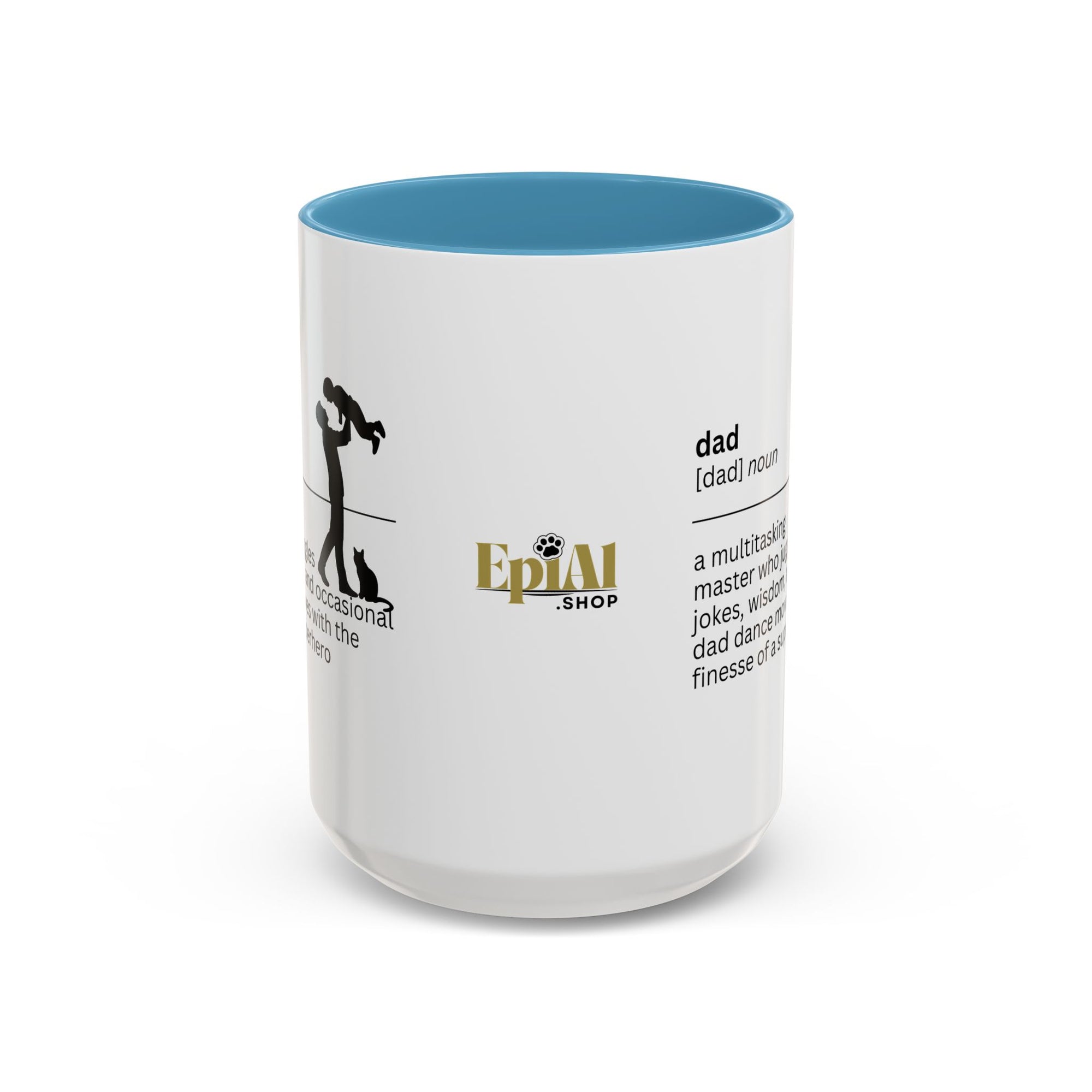 Dad Multitasking Accent Coffee Mug - Perfect Gift for Dads