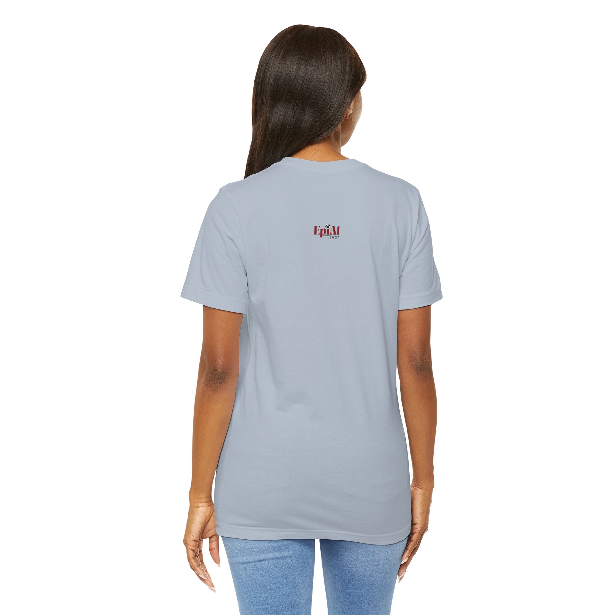 Photo depicting the ​A Warrior is Born Unisex Jersey Short Sleeve Tee from EpiAl's Shop.