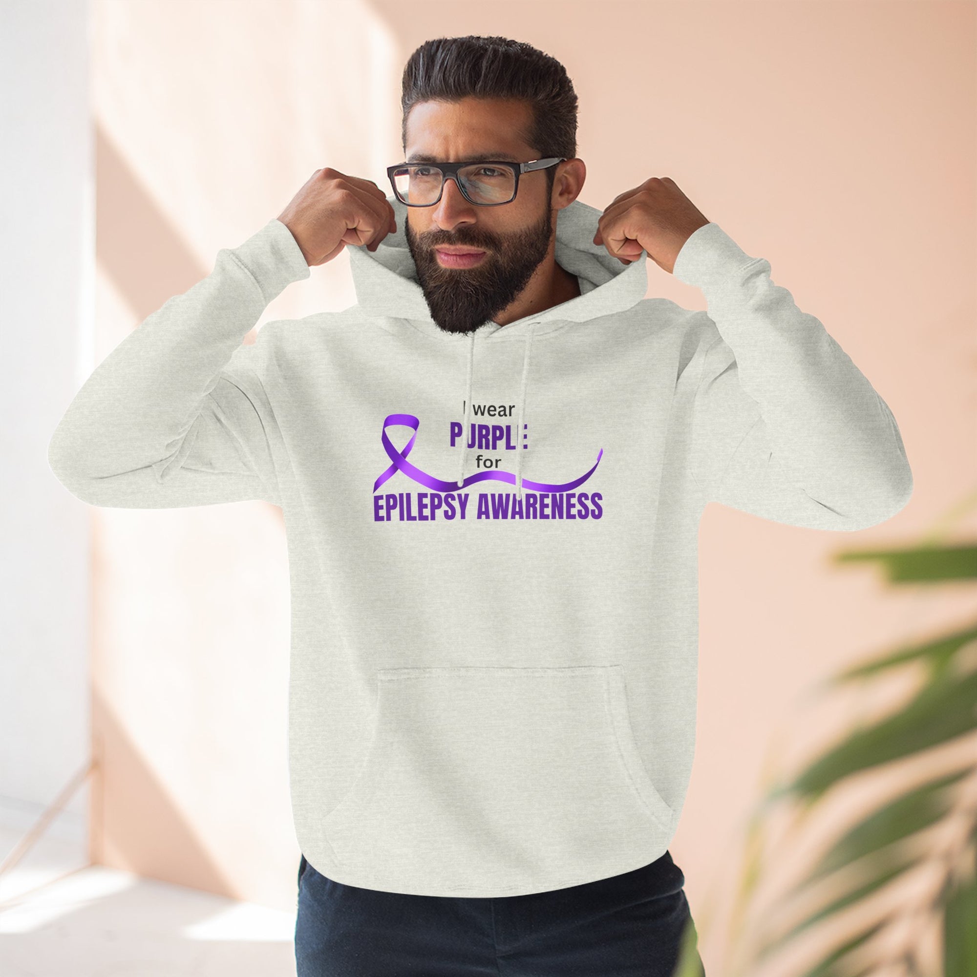 I Wear Purple Epilepsy Awareness Hoodie