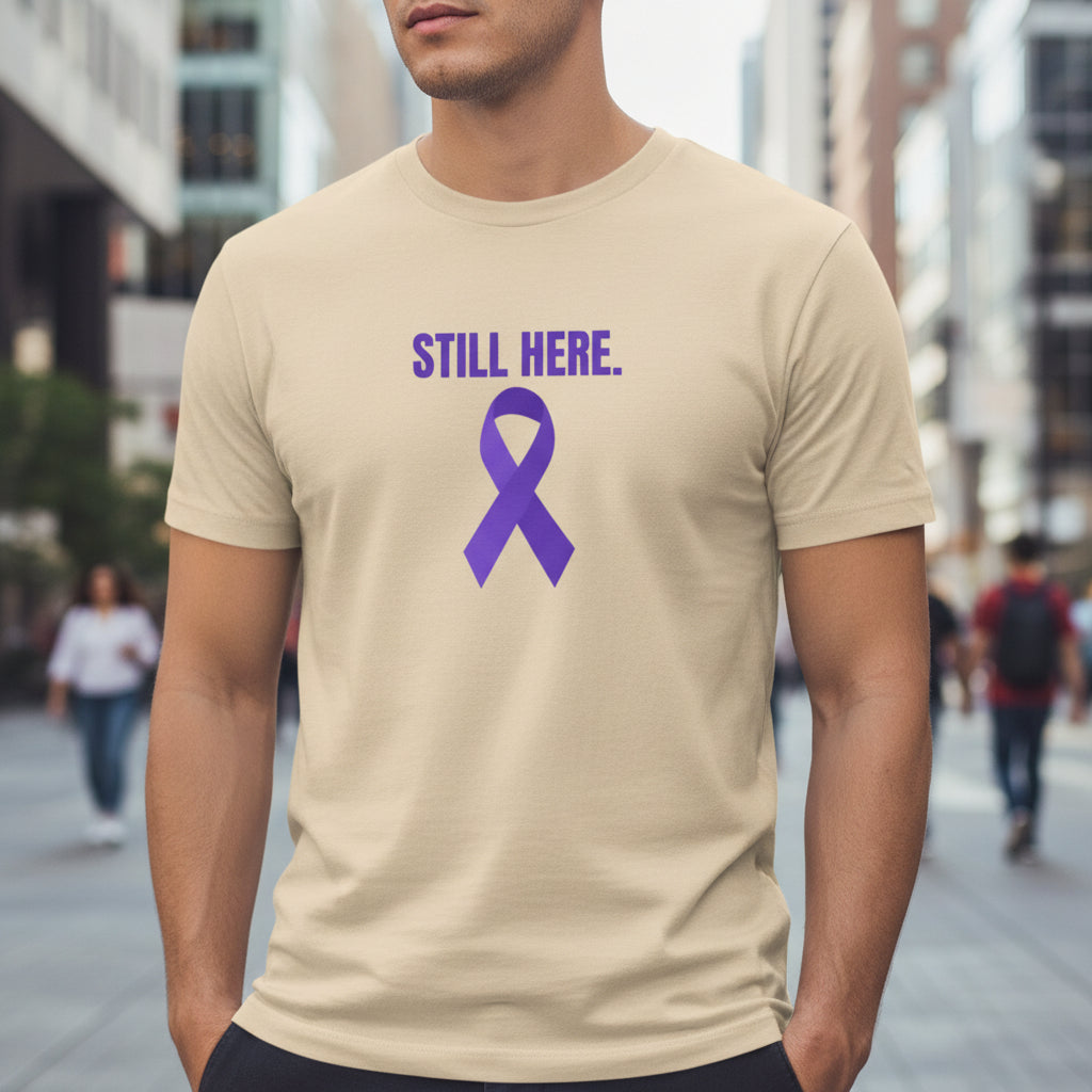 Still Here. Epilepsy Awareness Tee – Front/Back Statement Shirt