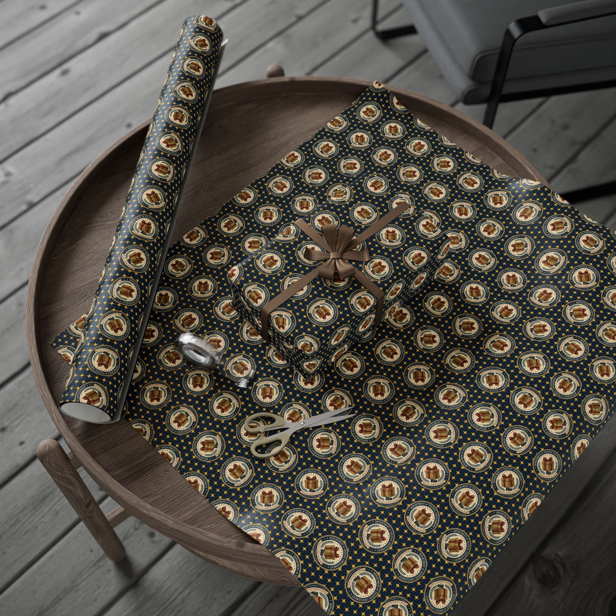 Department of Festive Containment Wrapping Paper Roll