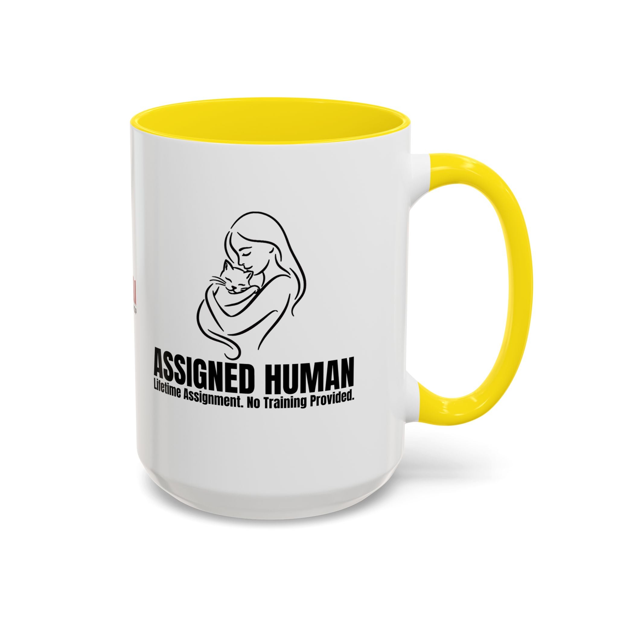 Assigned Human Mug – Lifetime Assignment Cat Coffee Cup