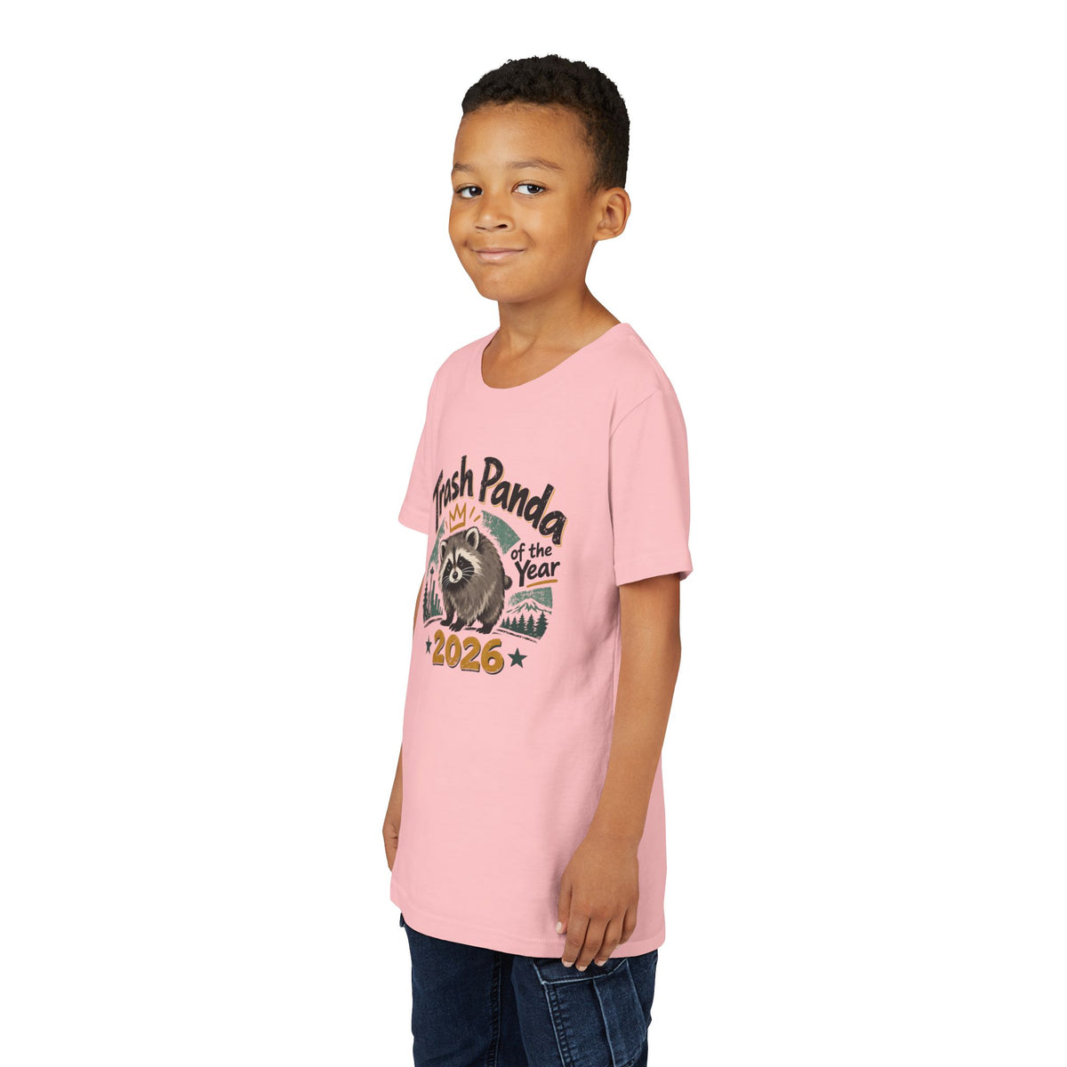 Trash Panda of the Year 2026 Youth T-Shirt | Jimothy-Inspired Raccoon Tee