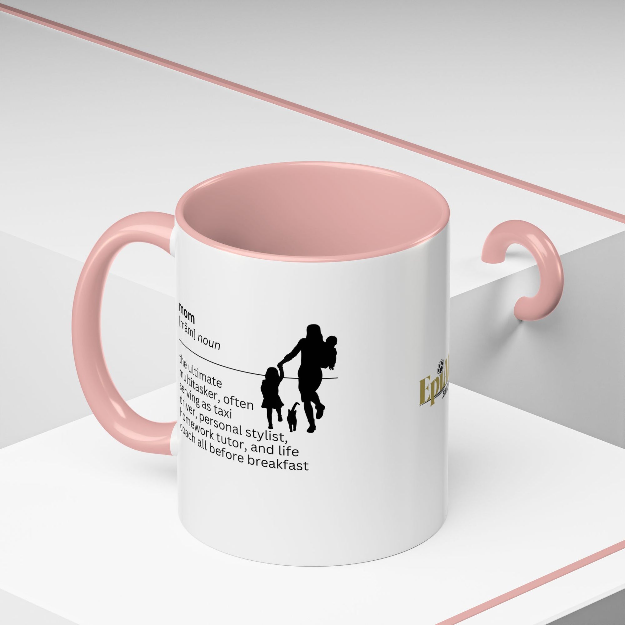 Mom Multitasker Accent Coffee Mug - Perfect Gift for Moms